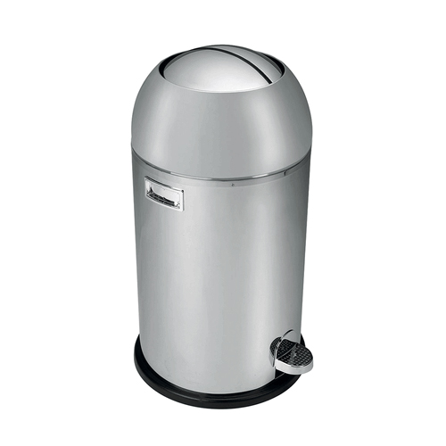 8.7 Gallon Trash Can - Wink in Brushed Stainless Steel by Polder