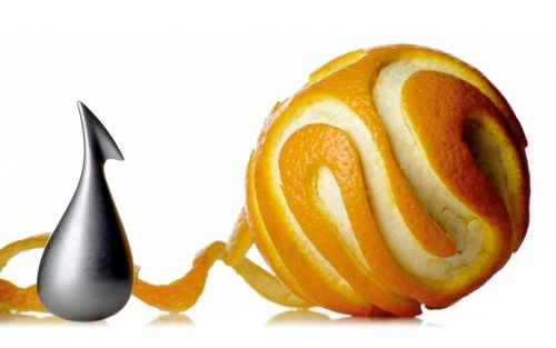 Apostrophe Orange Peeler by Gabriele Chiave for Alessi