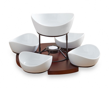 B. Smith Lazy Susan with Serving Bowls Set