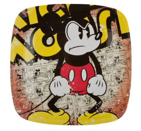 Sara Rose Disney Mickey Mouse Comic Plate Set of 6 - 11"