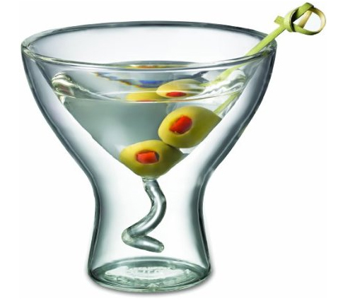 Starfrit Gourmet 7-Ounce Double Wall Martini Glass 