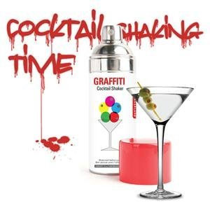 Kikkerland Graffiti Cocktail Shaker