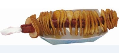 Tornado Potato Hot Dog