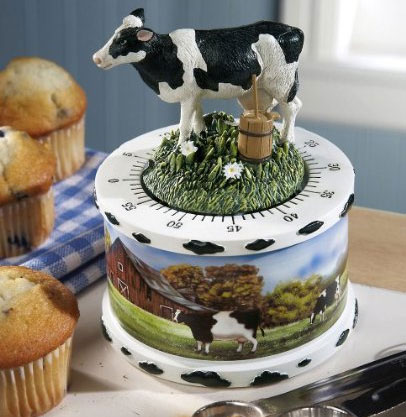 Country Cow Decor Kitchen Timer by Collections Etc
