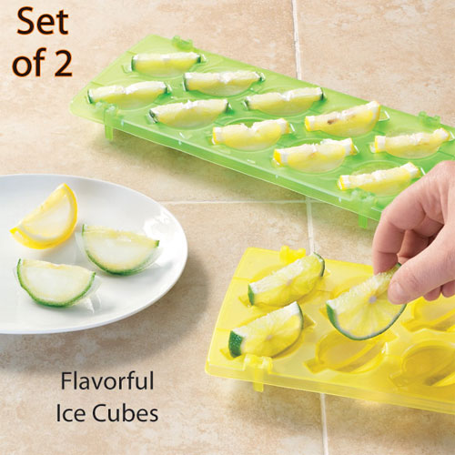 Lemon/Lime Ice Cube Trays - Set of 2