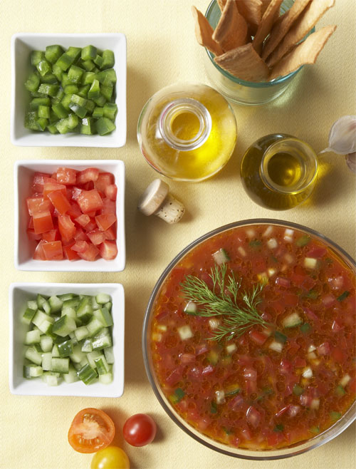 Gazpacho made with extra virgin olive oil (Photo: North American Olive Oil Association)