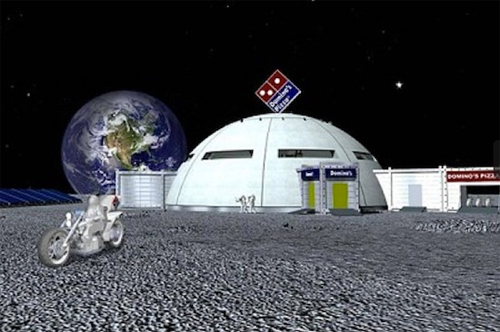 Maeda Corp's vision of what a Domino's Pizza outpost would look like on the moon.