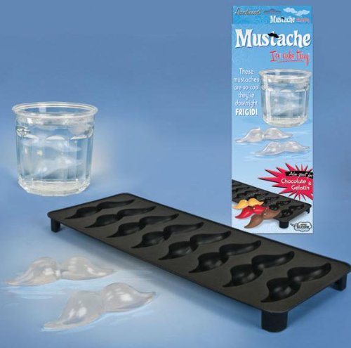 Mustache Ice Cube Tray - 8 Slots by Accoutrements 