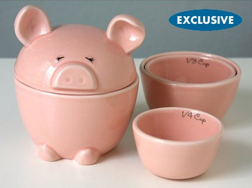 Del Rey 5-pc. This Lil' Piggy Pink Measuring Cups