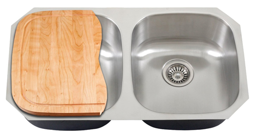 Wooden Cutting Board for Ticor S205 Undermount Kitchen Sink 