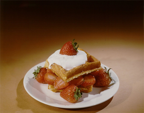 Strawberries and Waffles -- together for decades!