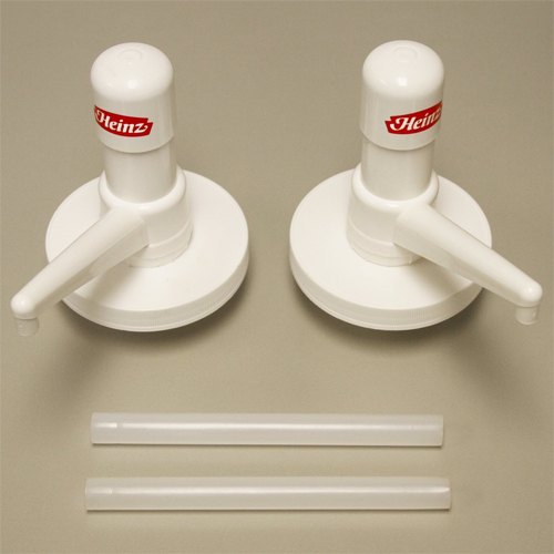 Pumps for Heinz #10 Jugs of Mustard & Ketchup. Set of 2. Great For Convenience Stores & Professional Food Service Areas.