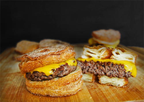 The Cronut Burger from Le Dolci and Epic Burgers and Waffles