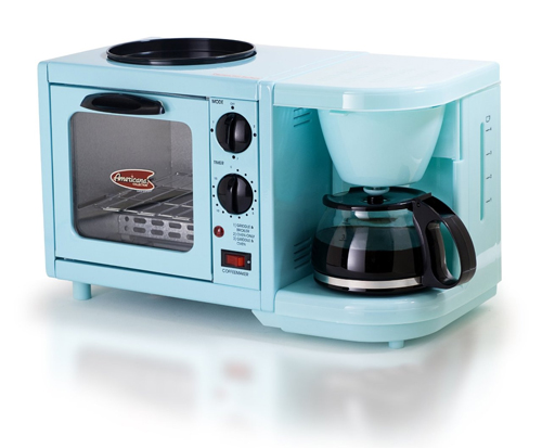 MaxiMatic EBK-200 Elite Cuisine 3-in-1 Multifunction Breakfast Deluxe Toaster Oven/Griddle/Coffee Maker
