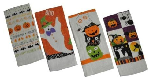 Halloween Print Kitchen Towels