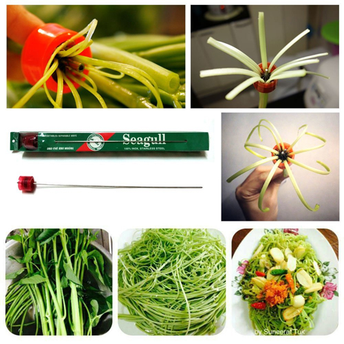 Water Spinach Splitter, The Best Shredder For Morning Glory Vegetable, Chinese Water Spinach Or Thai Water Spinach, Fun And Useful Kitchen Gadget, Great Gift For Any Foodie. by Asian 108 Markets